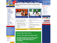 Tablet Screenshot of goldengatetrafficschool.com